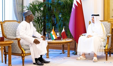Qatar Prime Minister and Minister of Foreign Affairs Meets Niger Foreign Minister